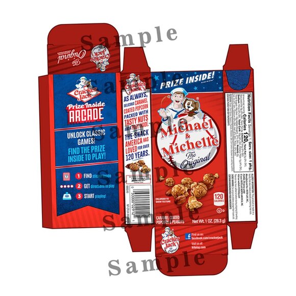 Personalized Cracker Jack Boxes for Party Favors - Picture 3 of 3